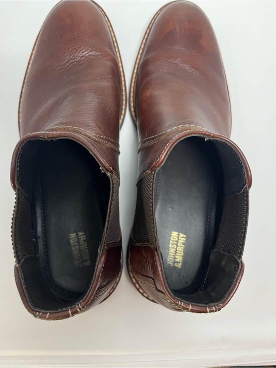 Johnston & Murphy Bedford Men\'s Chelsea Boots Size 11 Brown Leather 59-3332